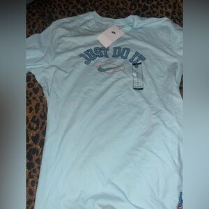 Nike Light Blue 'Just Do It' Graphic Tee